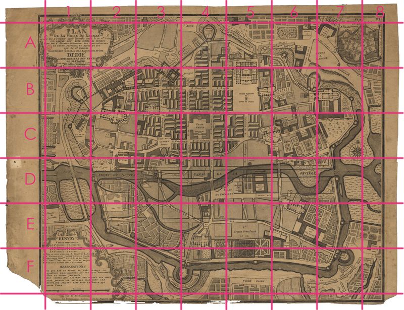 Carte-de-rennes-quadrillée